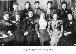 Group of local girls from the herring fishing